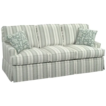 Casual Westport Sofa with Traditional Kick Skirt